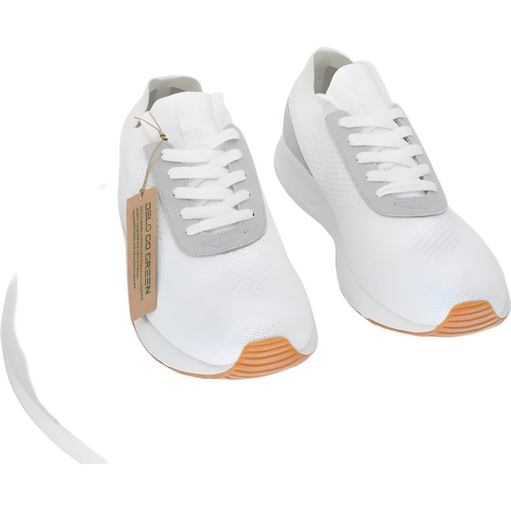 DELO Go Green Men's Comfort Run Sneakers White Size 11